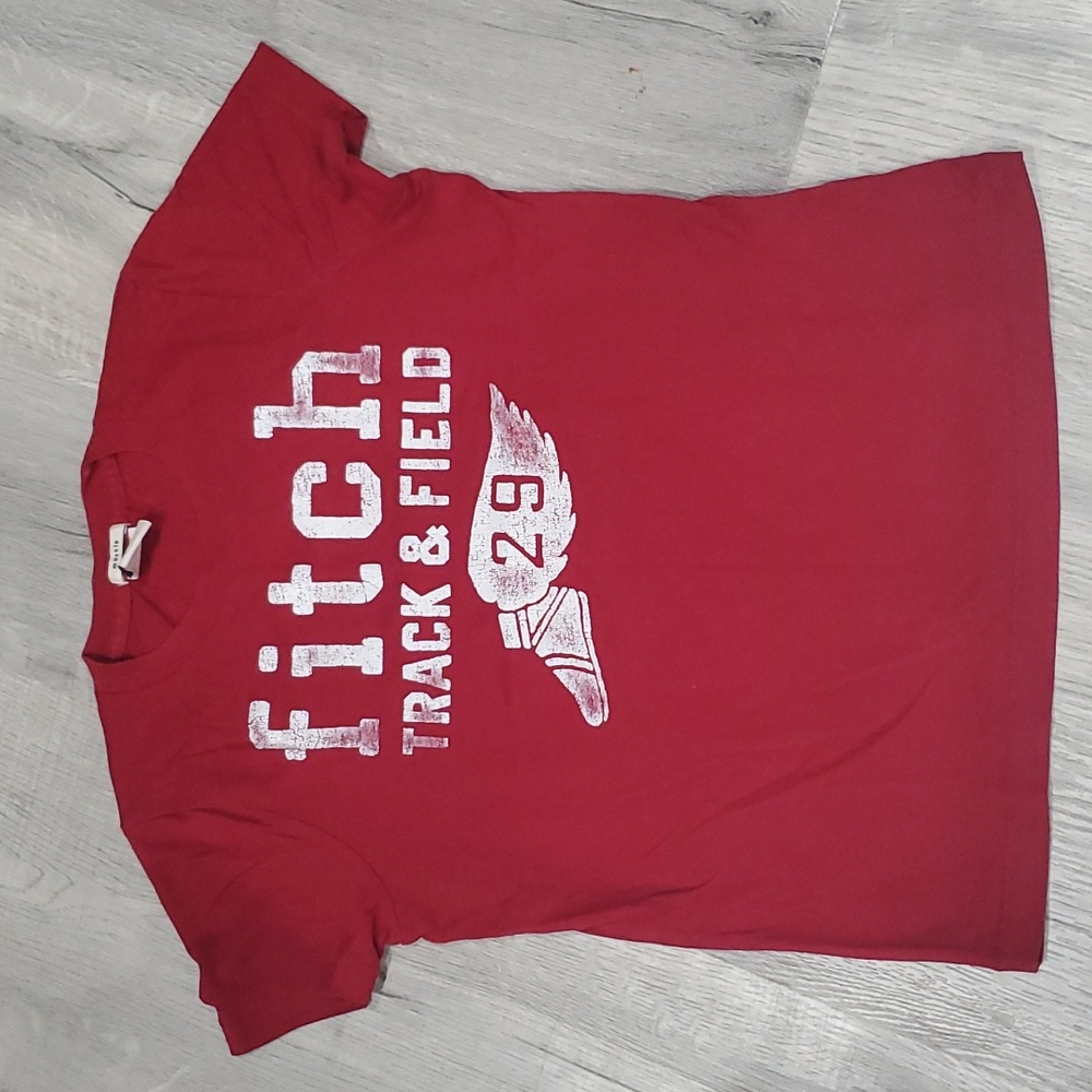 Abercrombie and Fitch Red Track Tshirt sz Large